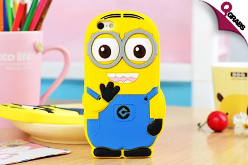 From QR39, Inspire Fun with 3D Cartoon Minion Cases for iPhone 6 OR 6 Plus! (Up to QR140 Value)